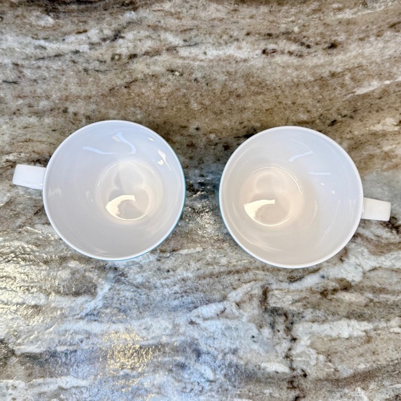 Vintage Mikasa Blue Point Pattern Cera Stone #3995 Flat Coffee Tea Cup Mug 6 oz - Picture 4 of 9